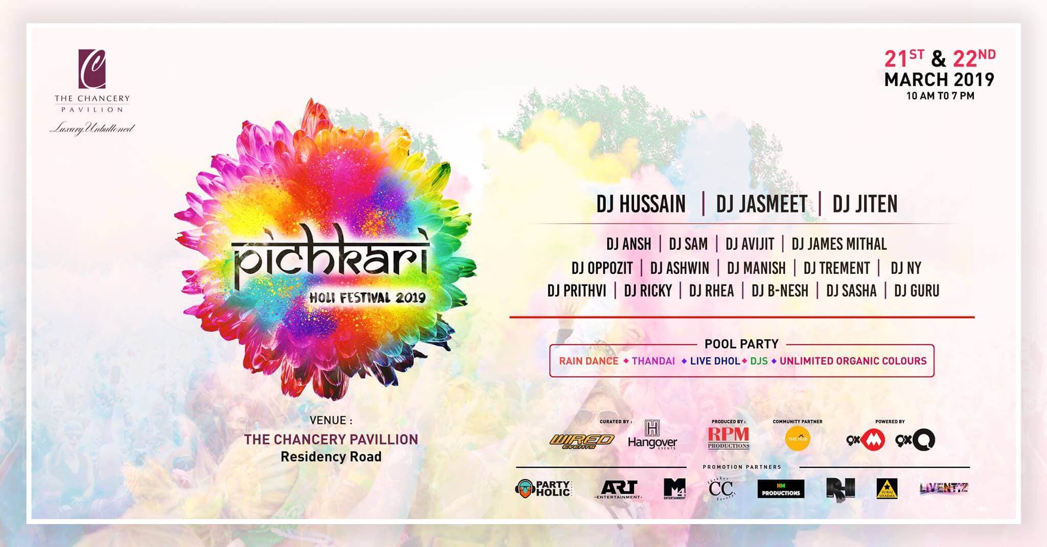 Pichkari 2019 - HOLI Festival Pool Party. Ft. Hussain, Jasmeet