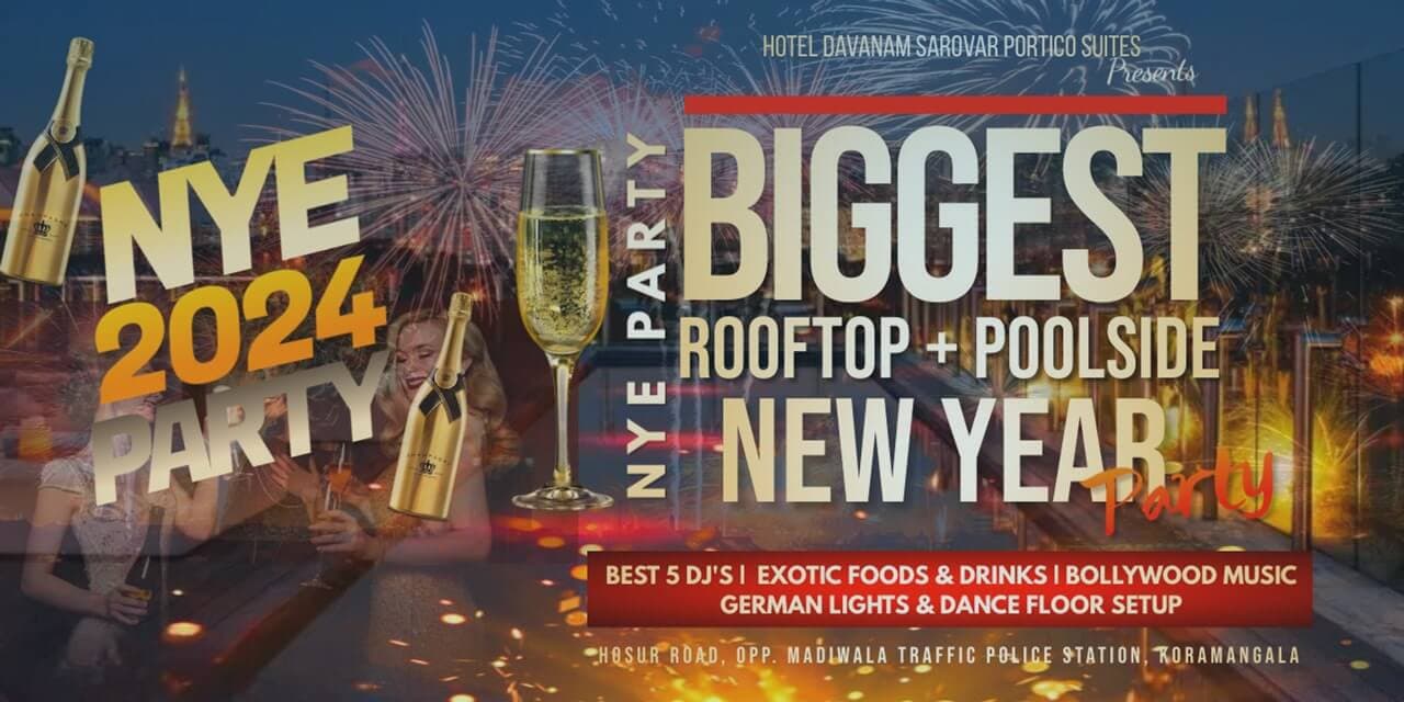 Biggest Rooftop Poolside NYE 2024