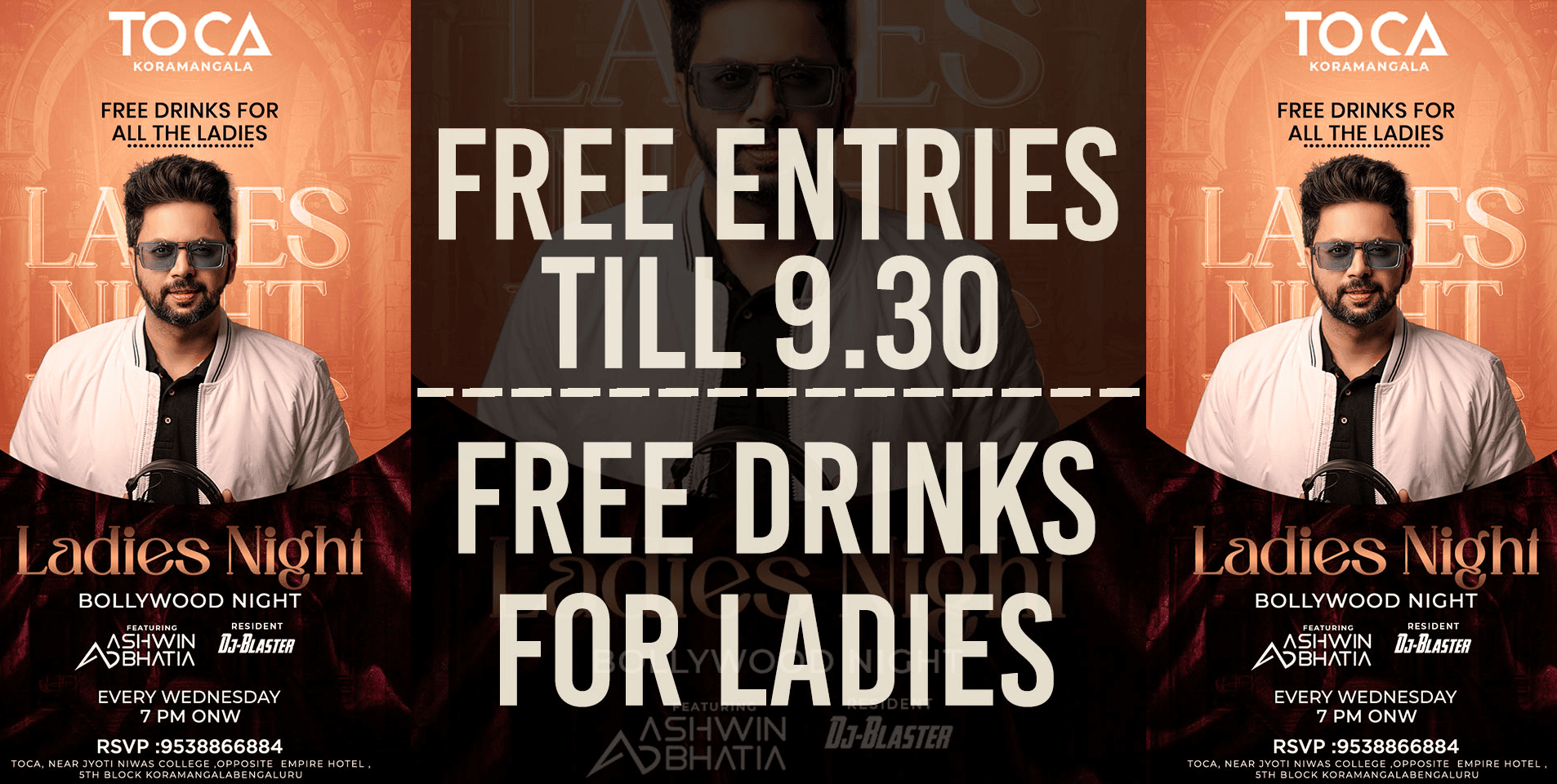Wednesday Ladies Night | Toca Koramangala