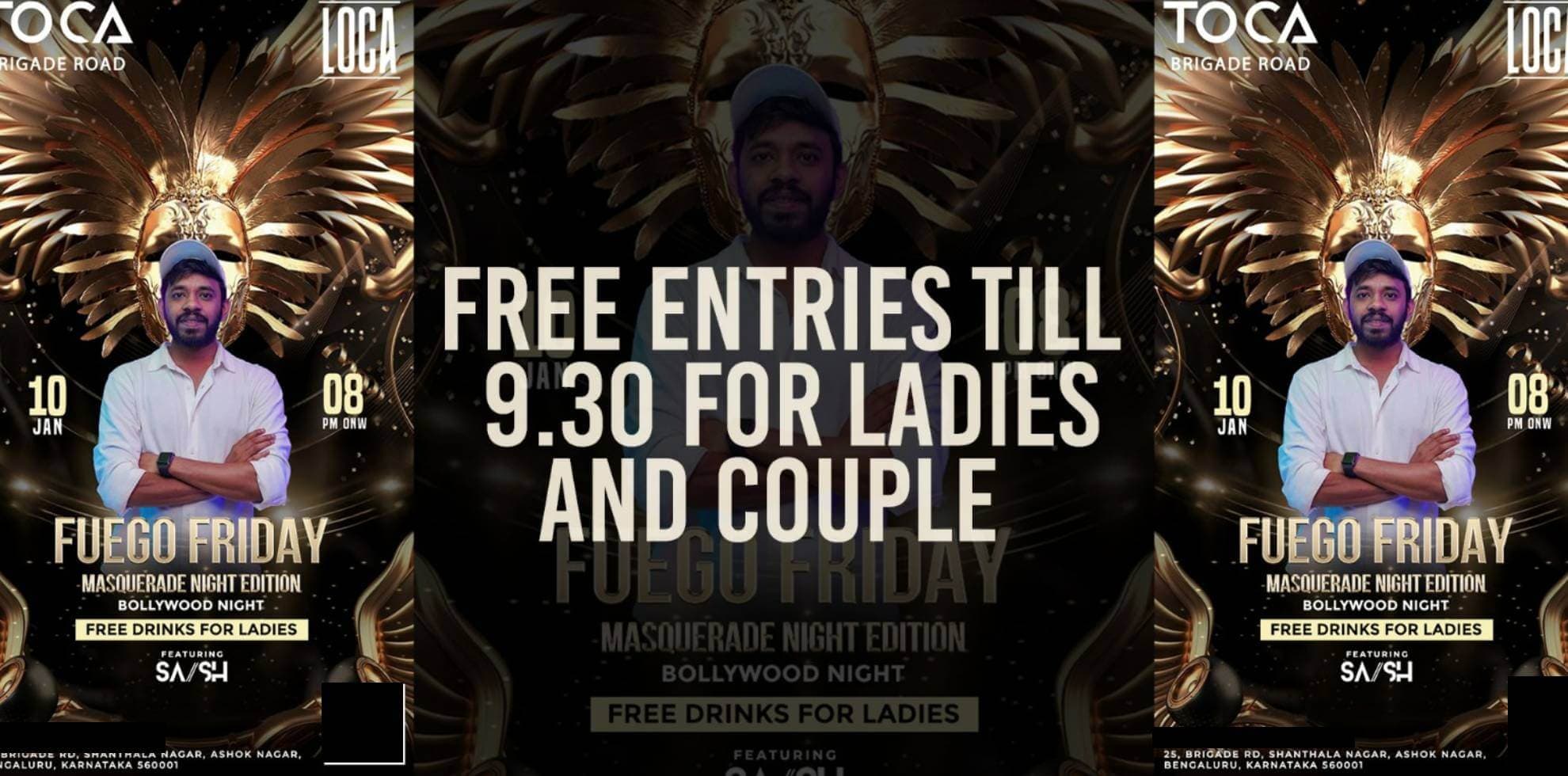 MASQUERADE NIGHT EDITION - Bollywood Night | Toca Brigade