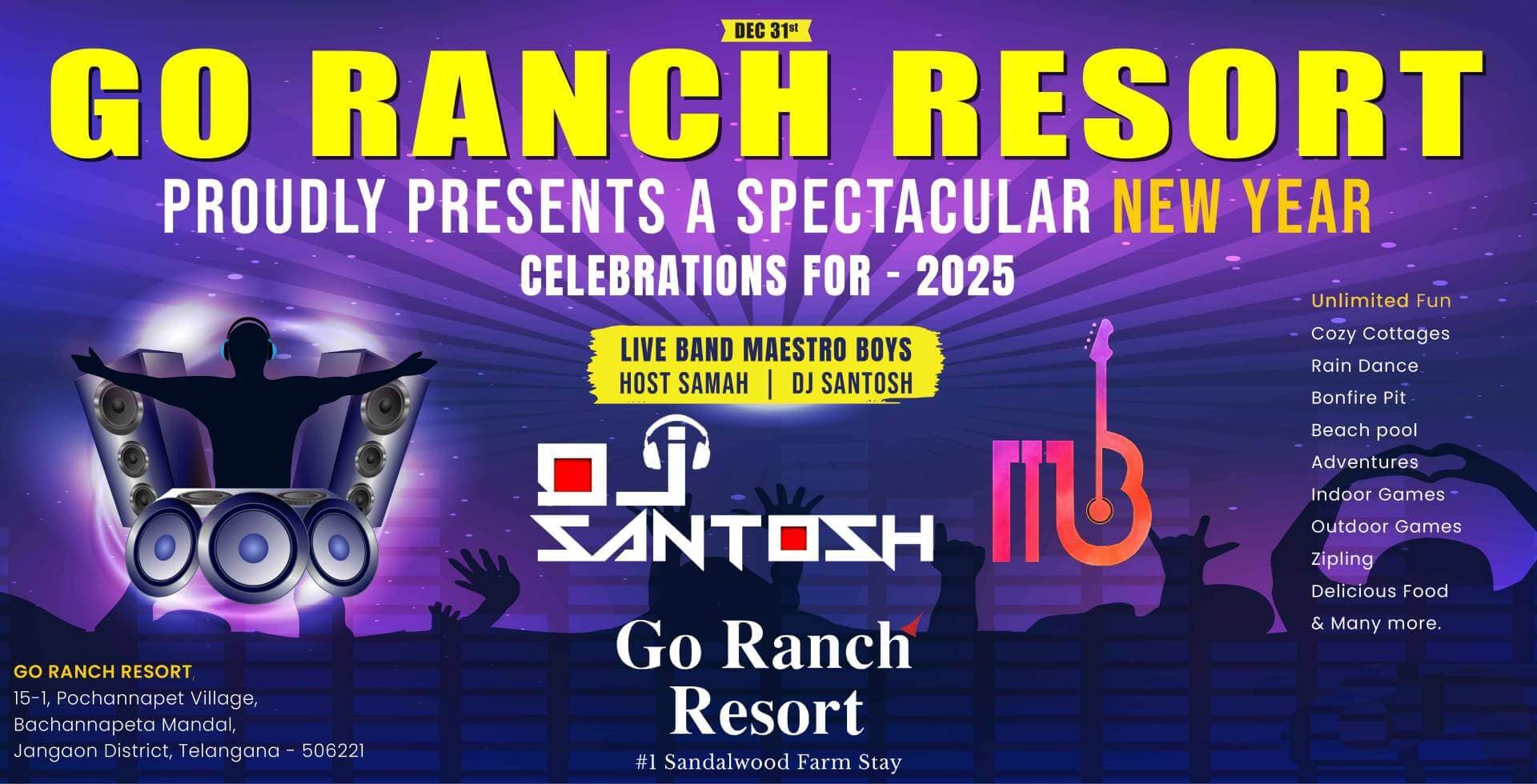 Go Ranch Resort NYE 2025