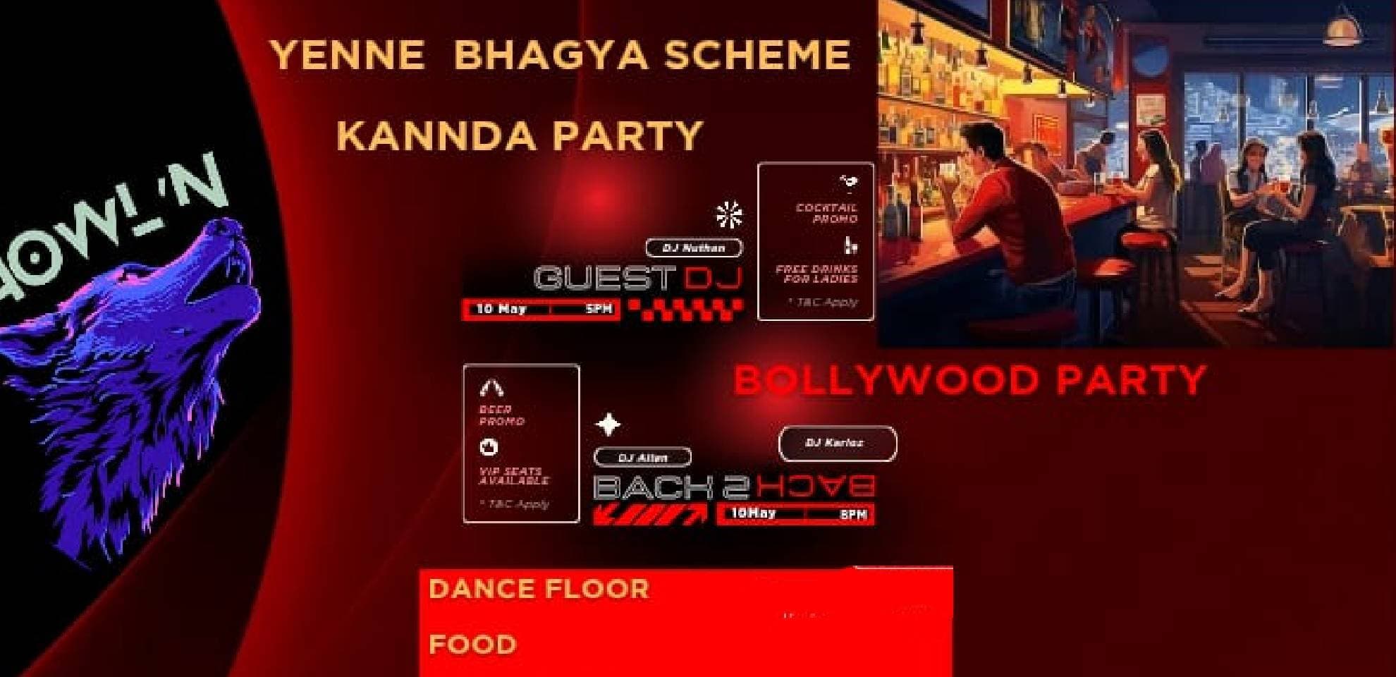 Kannada And Bollywood DJ Night 