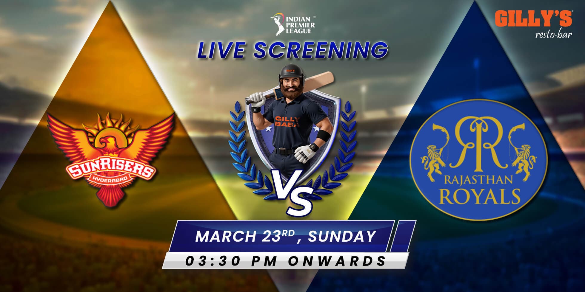 IPL Live Screening | SRH Vs RR