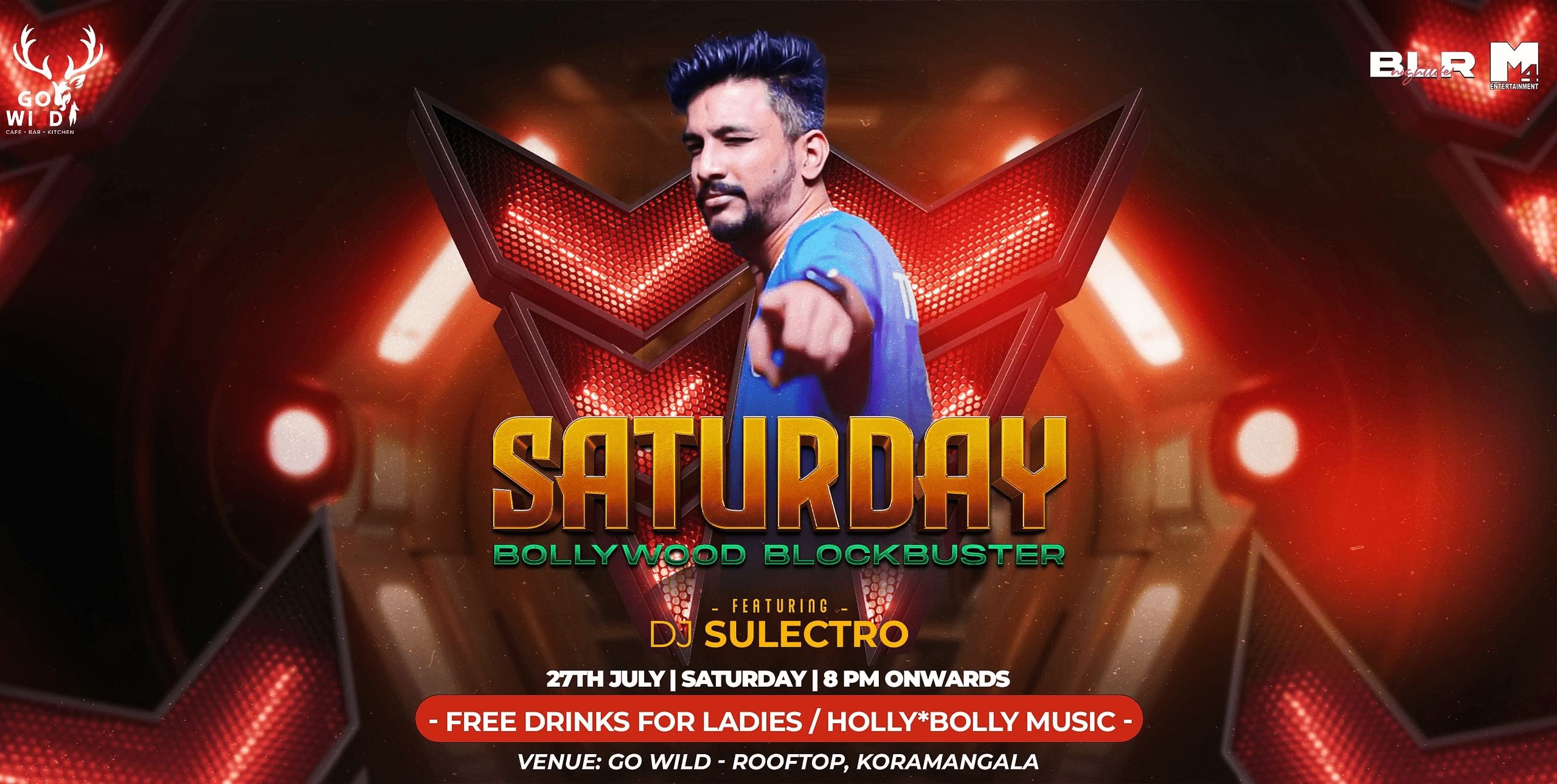 Saturday Bollywood Blockbuster | Go wild Rooftop