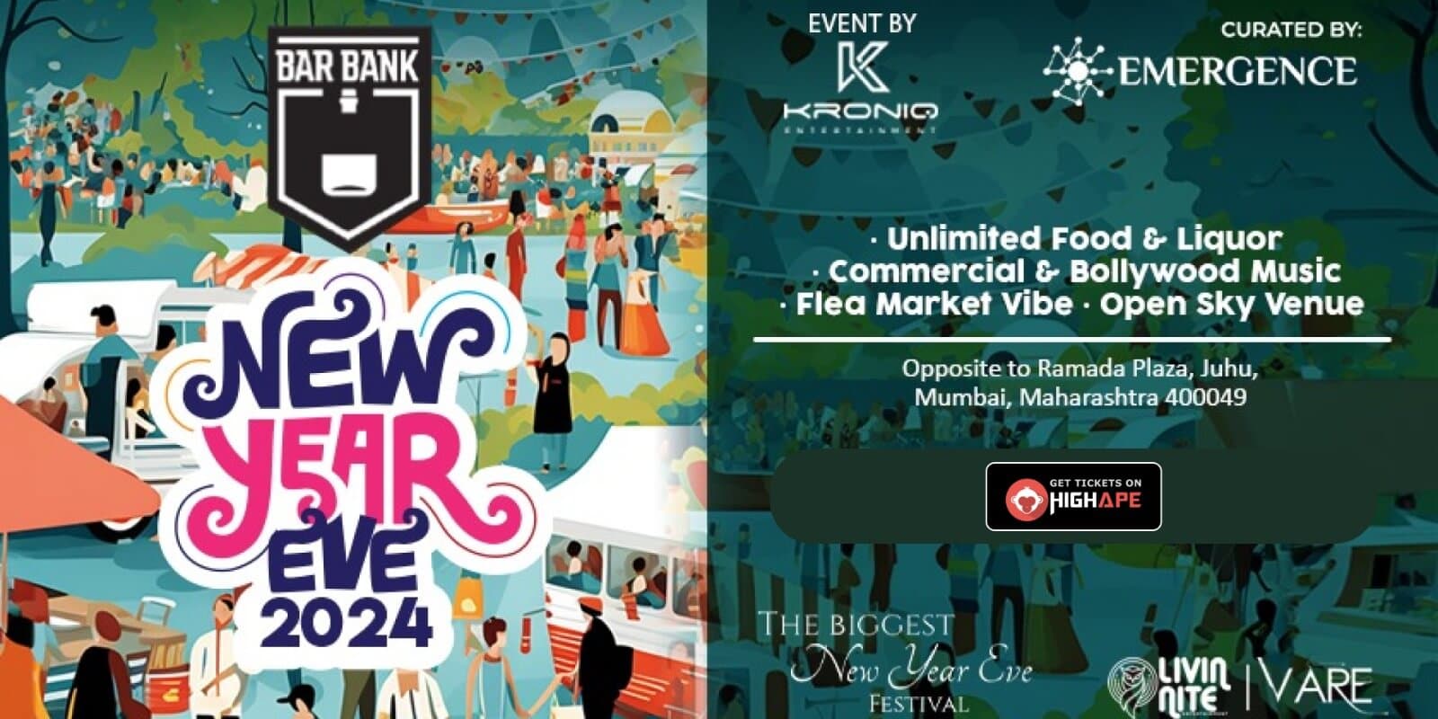 New Year Eve 2024 | Bar Bank Juhu