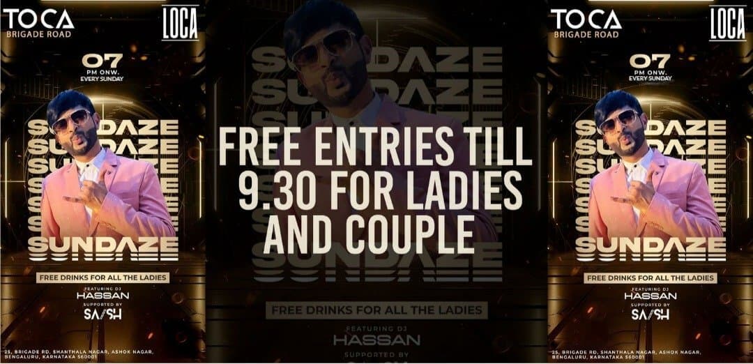 Sunday Sundaze Bollywood Night | Toca Brigade