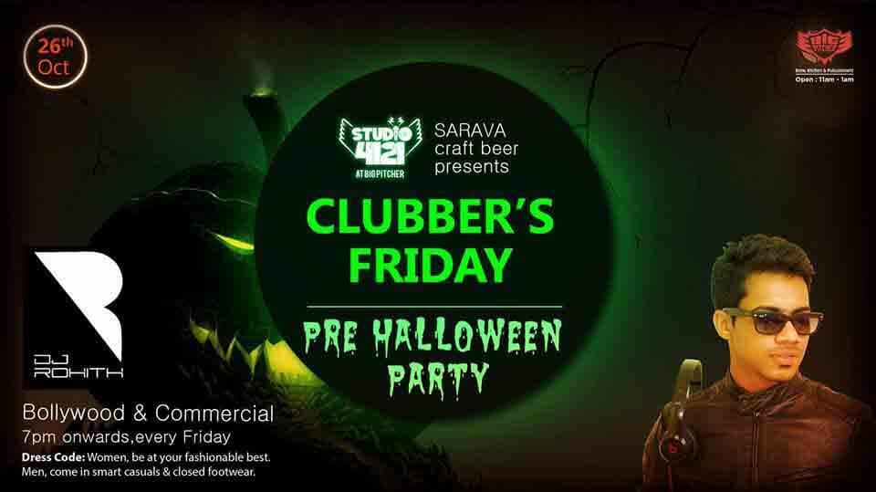 Clubbers Friday Night- 26th Oct 2018