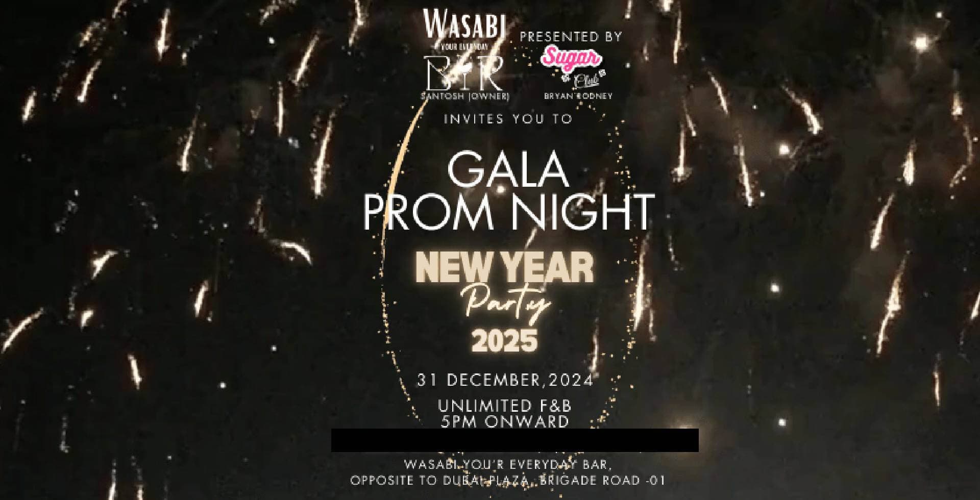 New Year Party 2025 | Wasabi Lounge 
