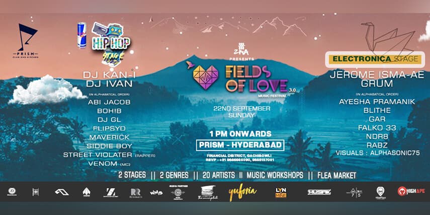 ZMA presents Fields Of Love 3.0 at PRISM Club and Kitchen