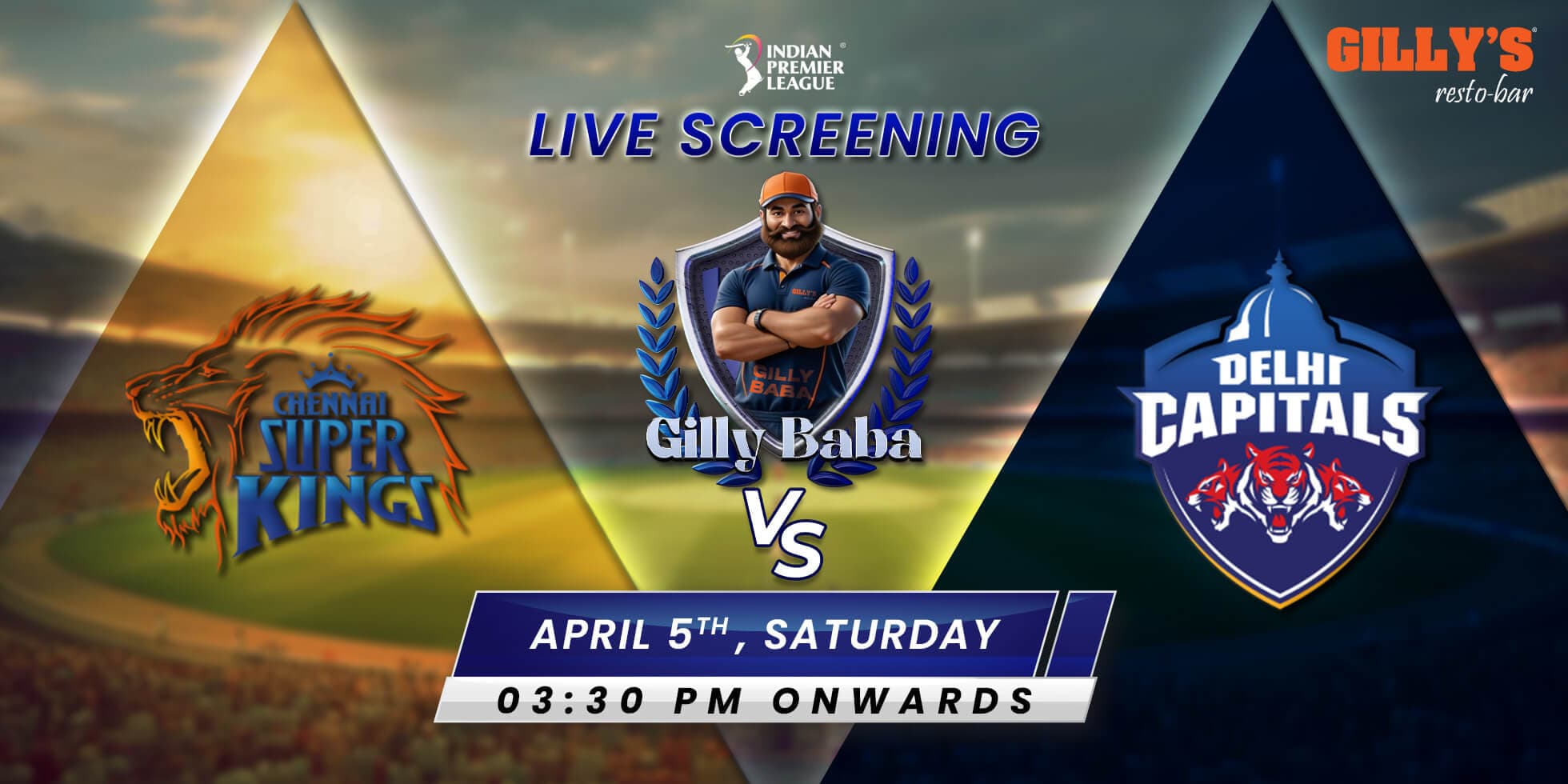 CSK Vs DC | IPL Live Screening 