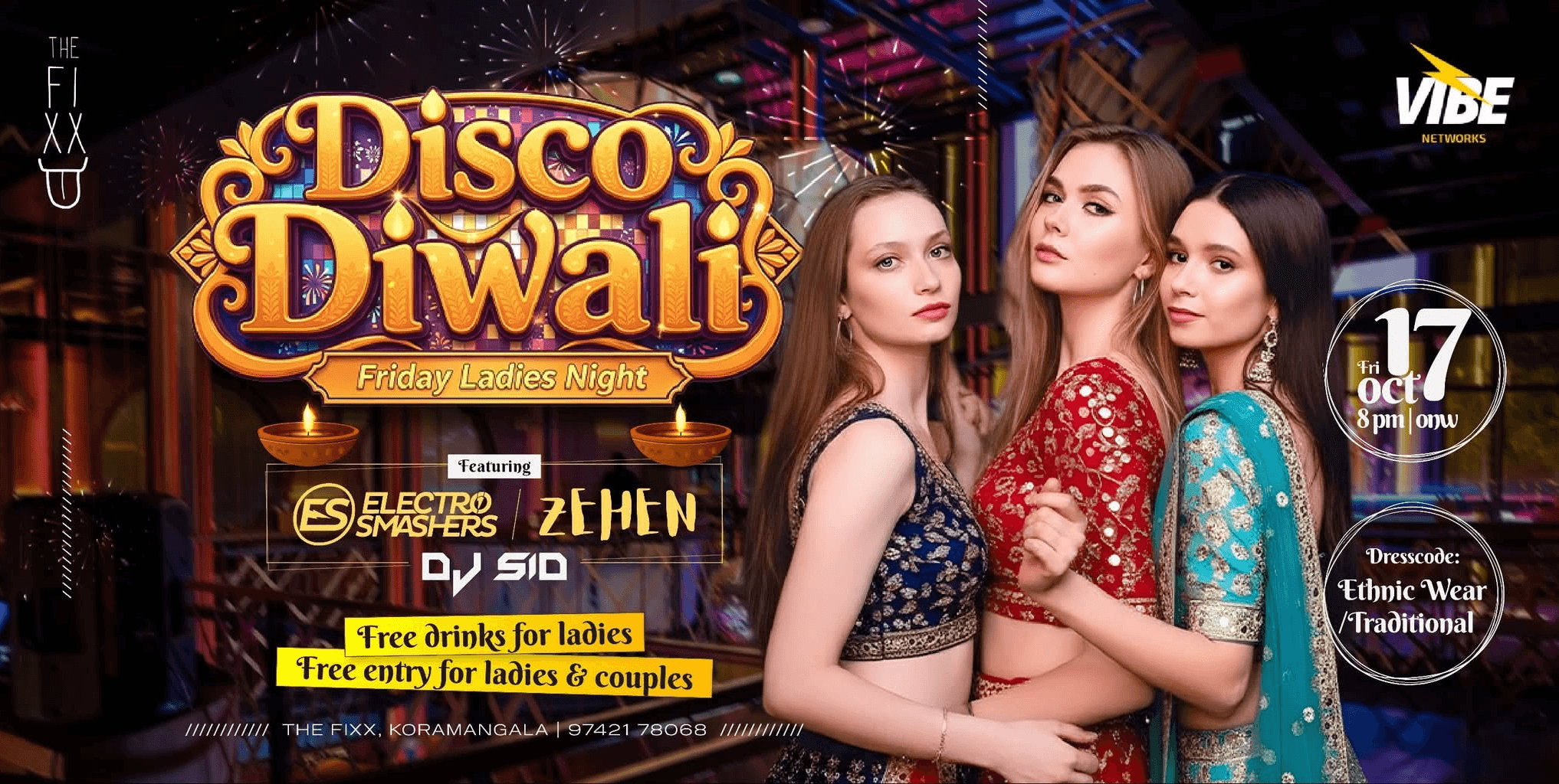 Disco Diwali Friday Ladies Night