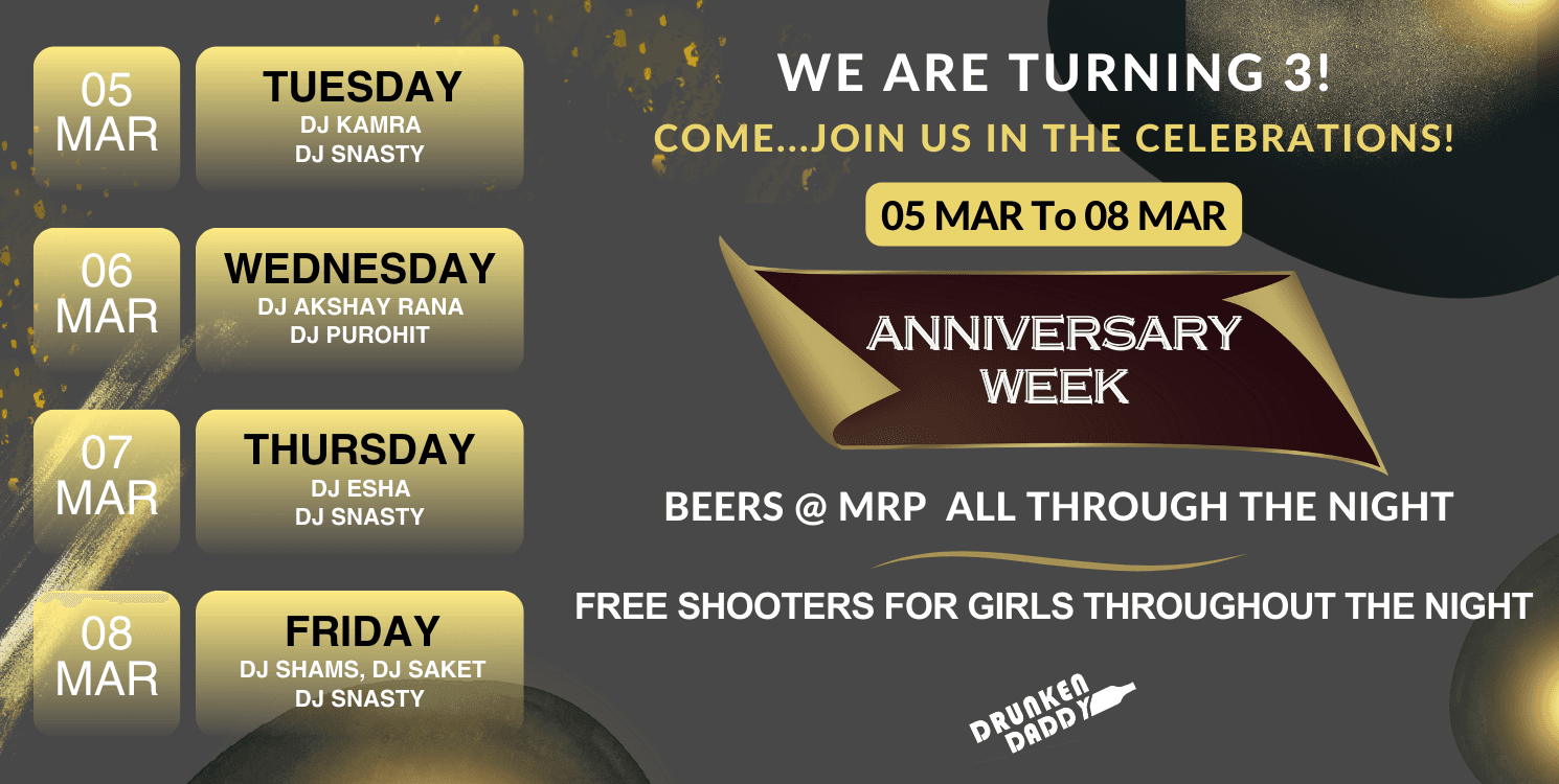 Anniversary Week | Drunken Daddy