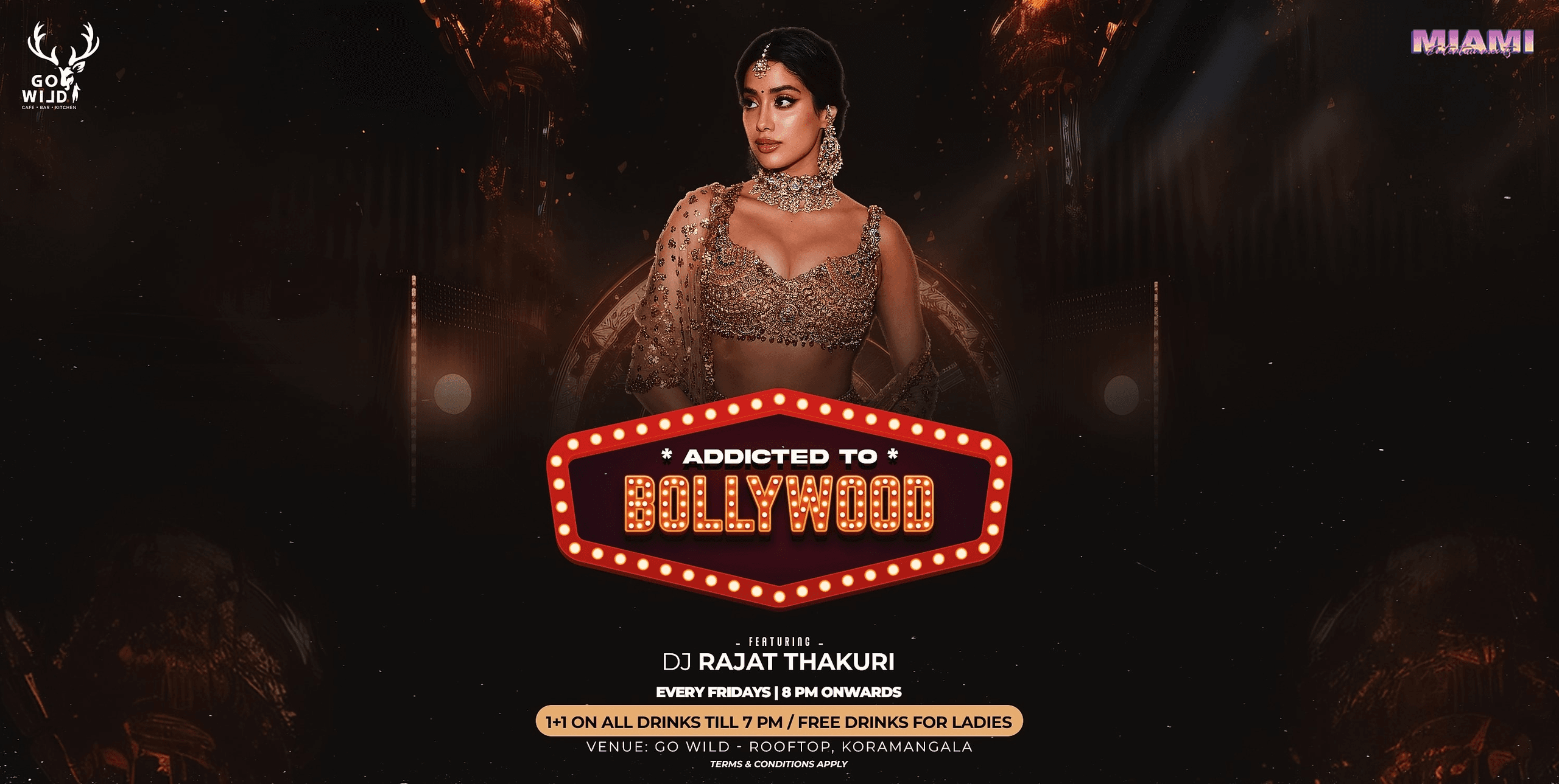 Friday Addicted To Bollywood | Go wild Rooftop