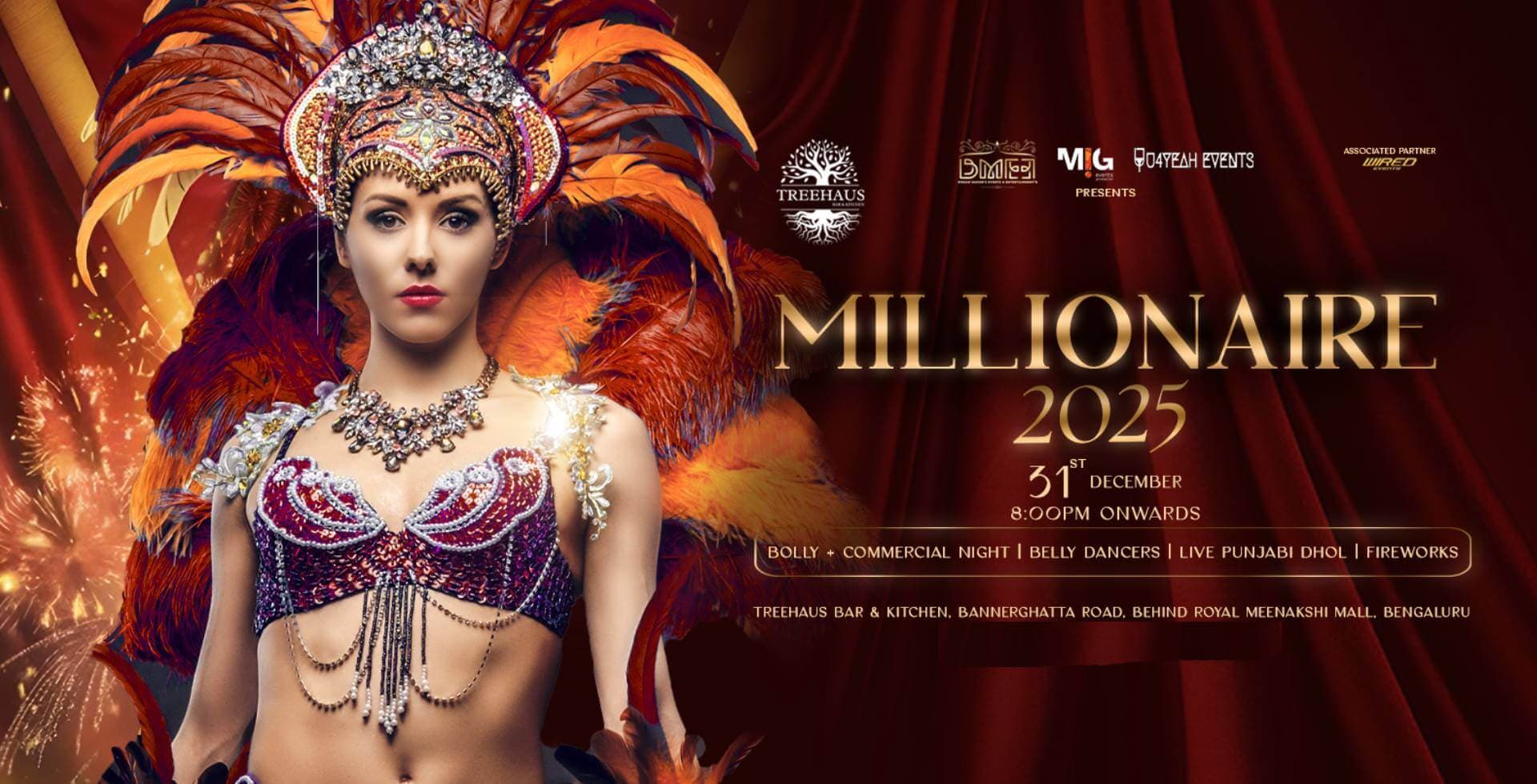 Millionaire NYE 2025 | Treehaus Bar & Kitchen