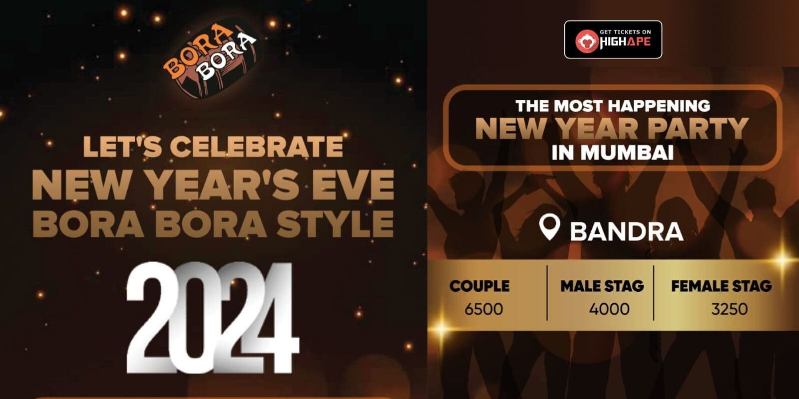 NYE Bora Bora Style 2024  | Bandra