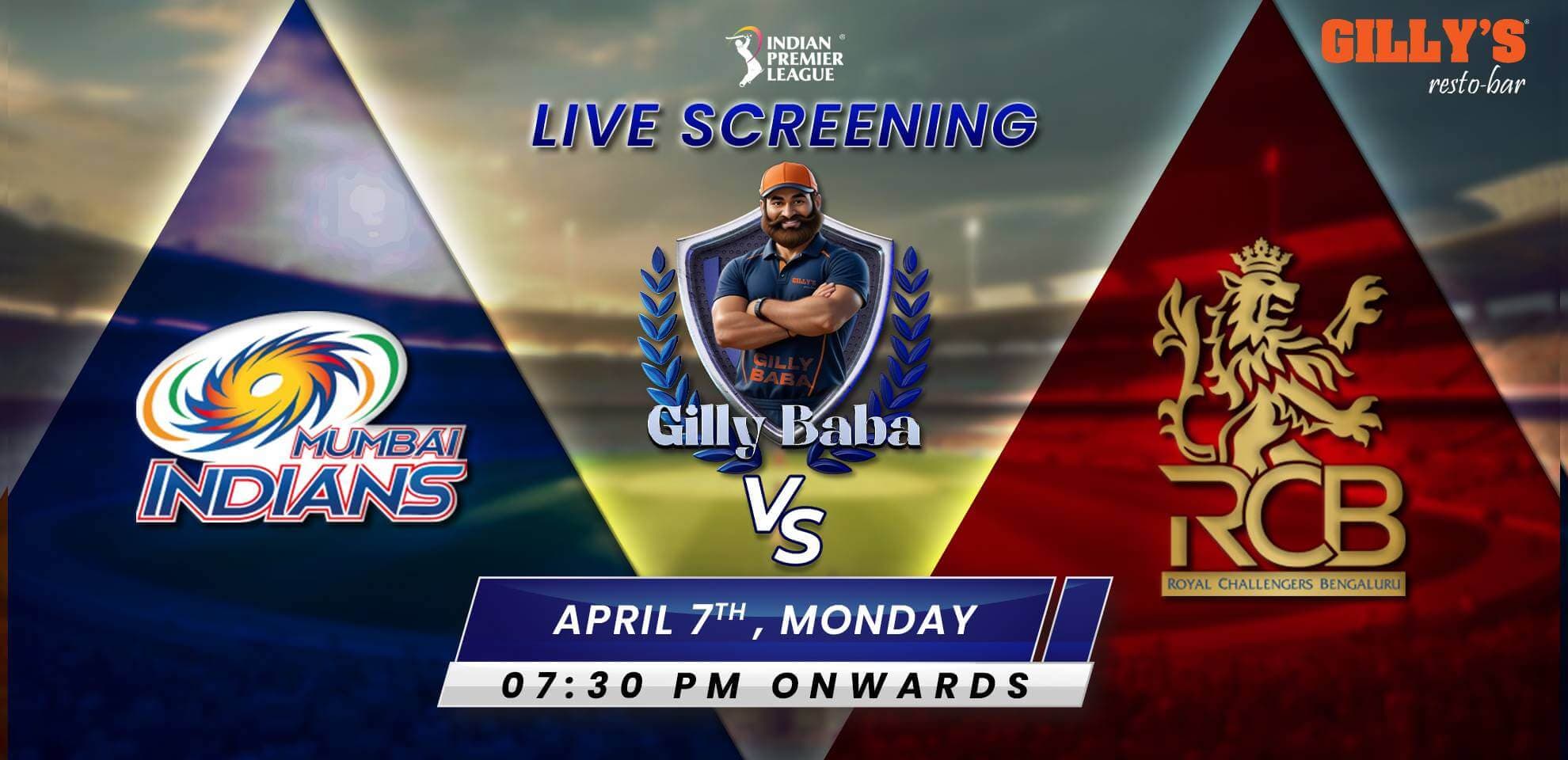 MI Vs RCB | IPL Live Screening 