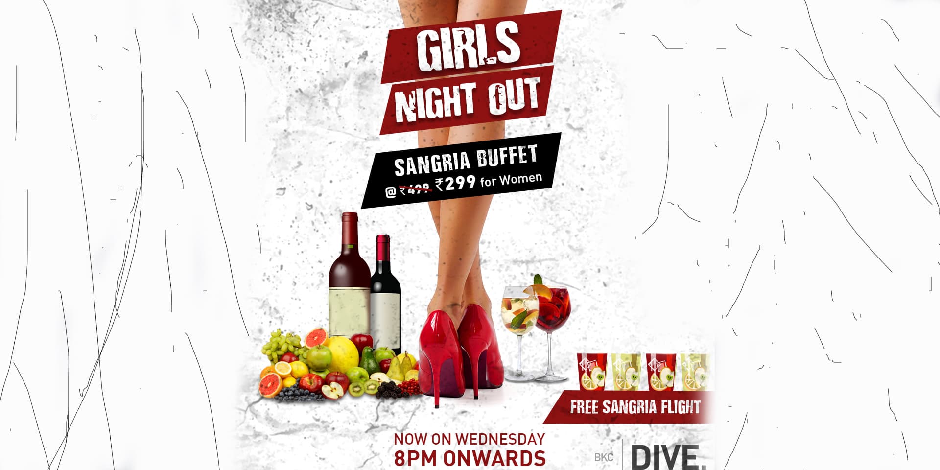 Unwind at the Girls Night out every Wednesday at BKC Dive