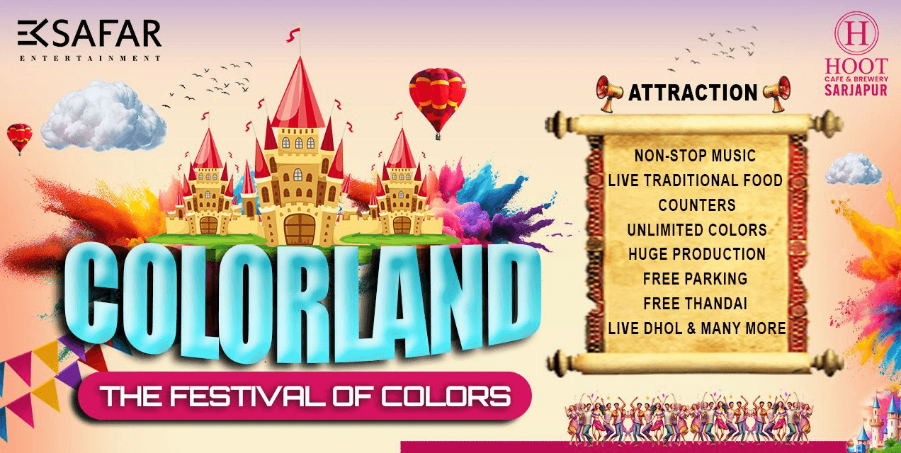 Colorland 2025 The Festival Of Colors | Open Air Holi