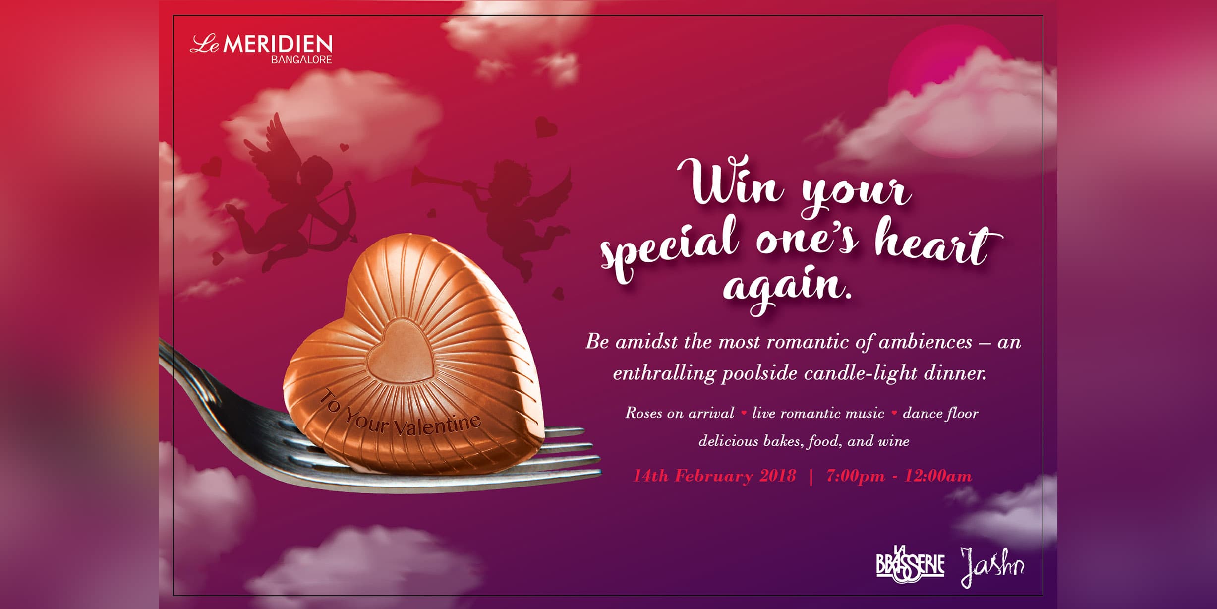 Valentines Day Eve 2018 - Jashn Poolside - Le Meridien