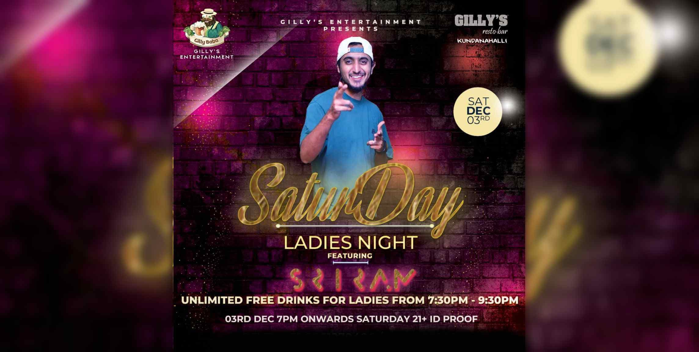  Saturday Ladies Night