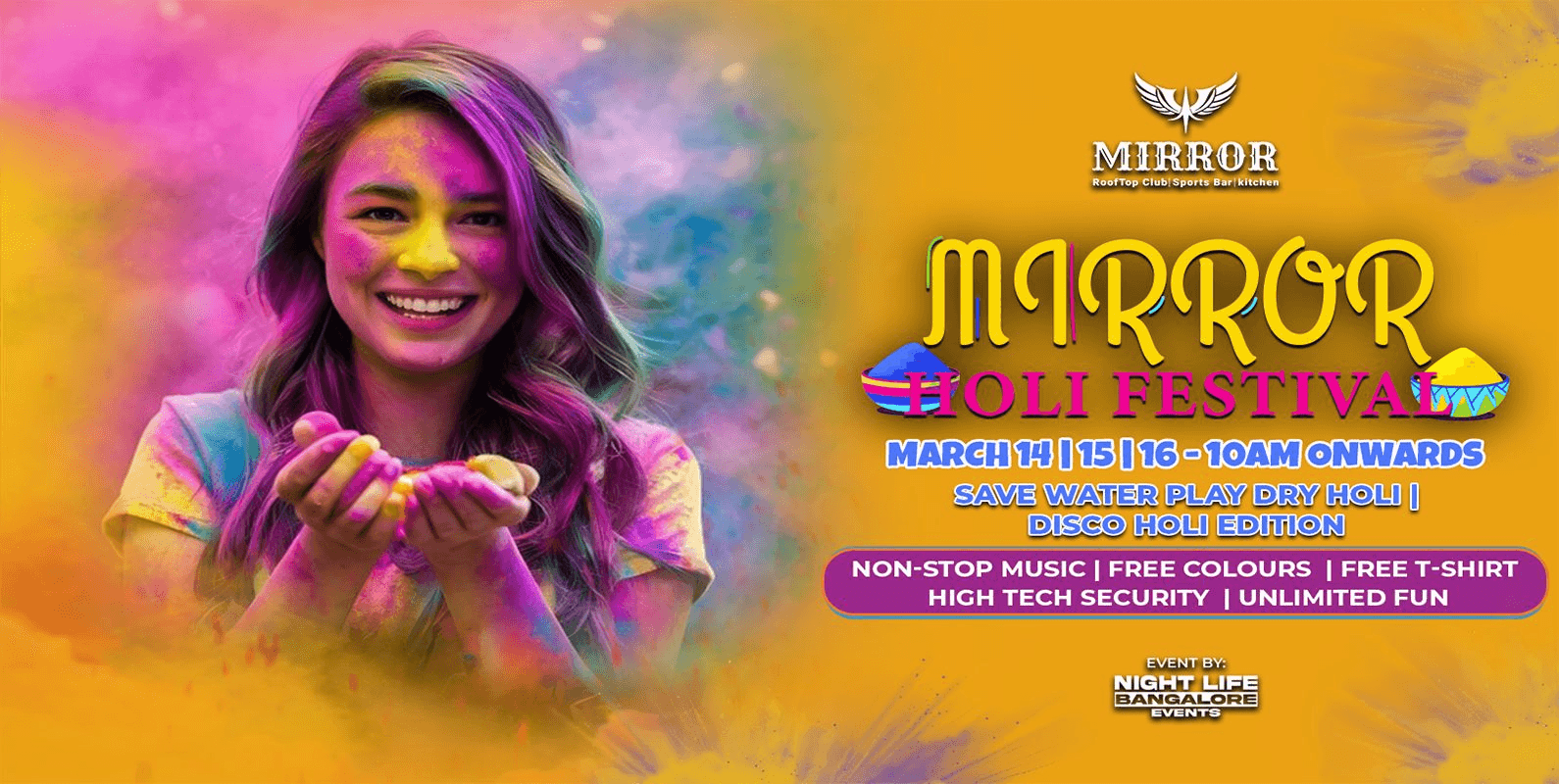 Mirror Holi Festival