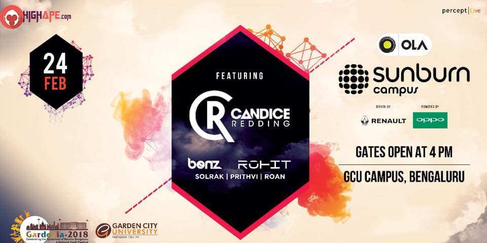 Sunburn Campus ft Candice Redding at Garden City University