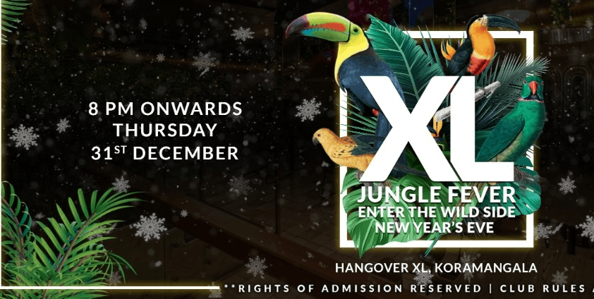 Biggest New Year Bash-2021 at Hangover XL Kormangala