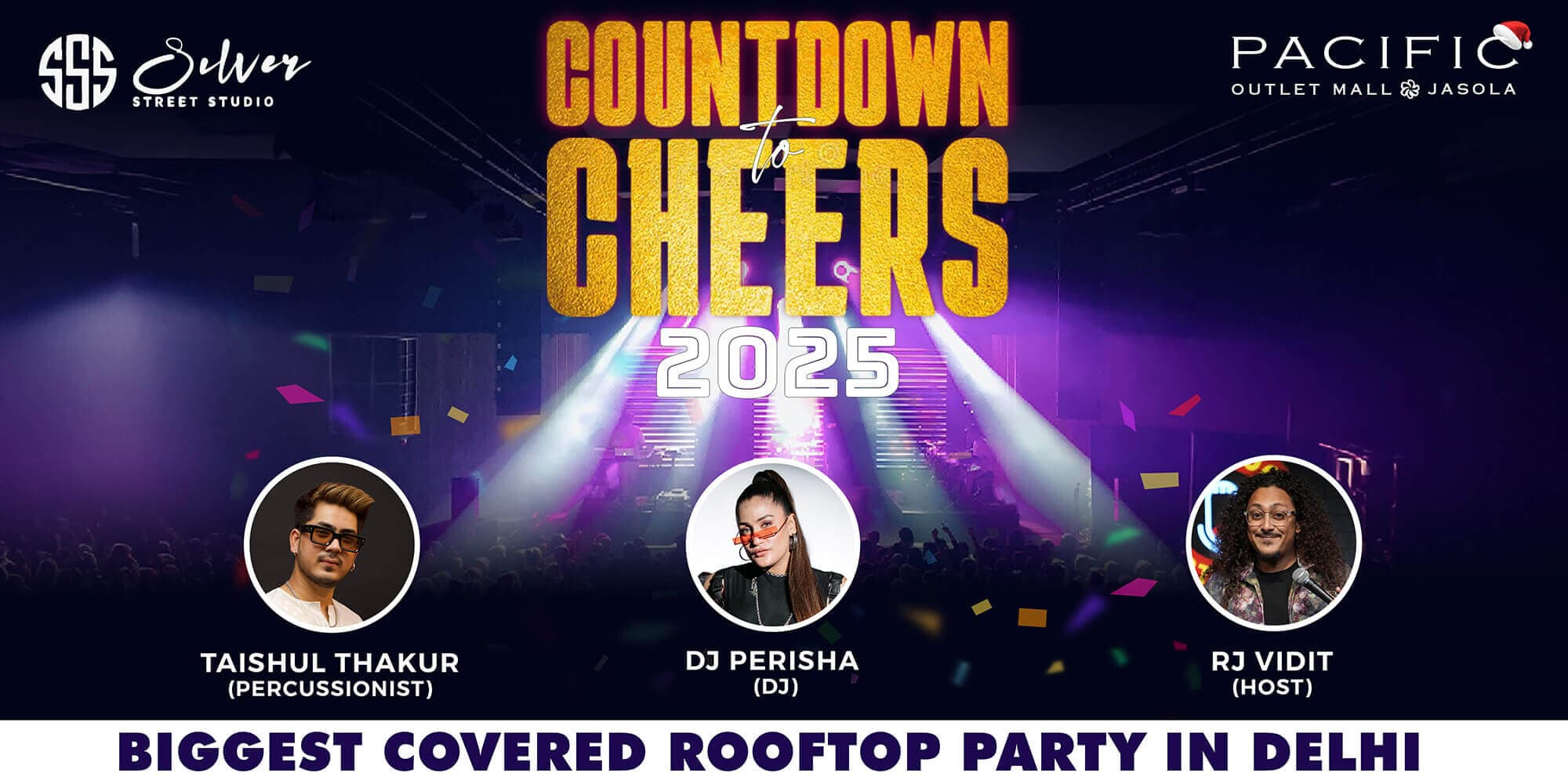 Countdown To Cheers - Delhi's Biggest NYE 2025 Rooftop Celebration