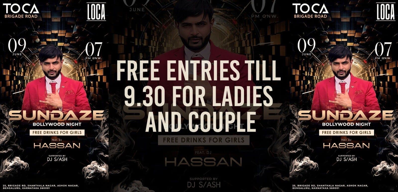 Sunday Sundaze Bollywood Night | Toca Brigade