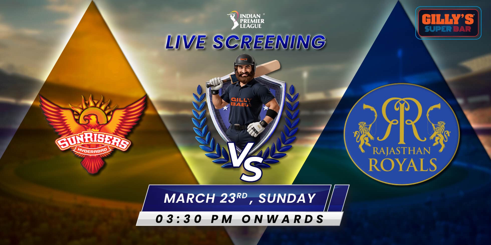 IPL Live Screening | SRH Vs RR