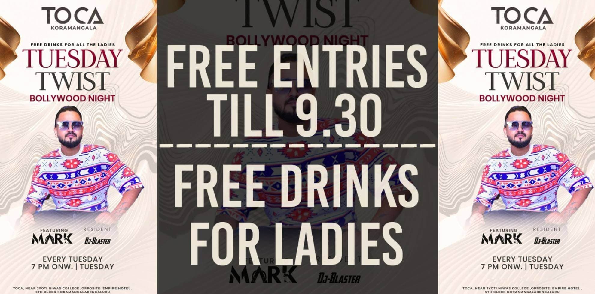 Tuesday Twist Bollywood Night | Toca Koramangala