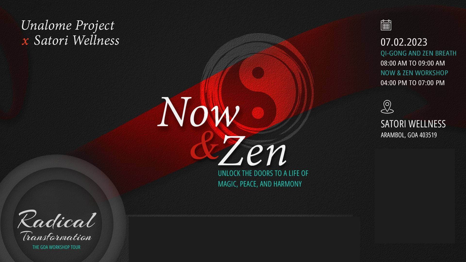 Now & Zen - Unalome Project Tour Goa