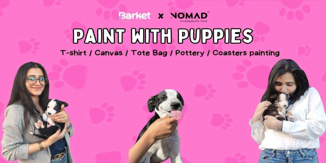 Paint With Puppies At Nomad Pizza