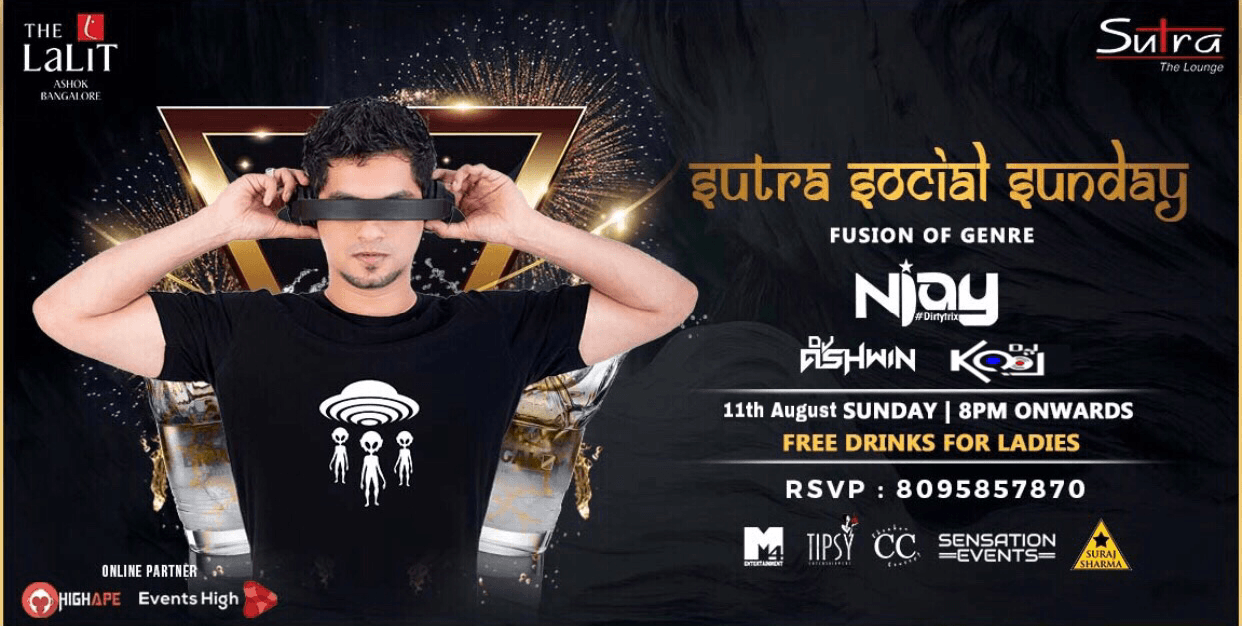 Sutra Social Sunday With DJ Njay