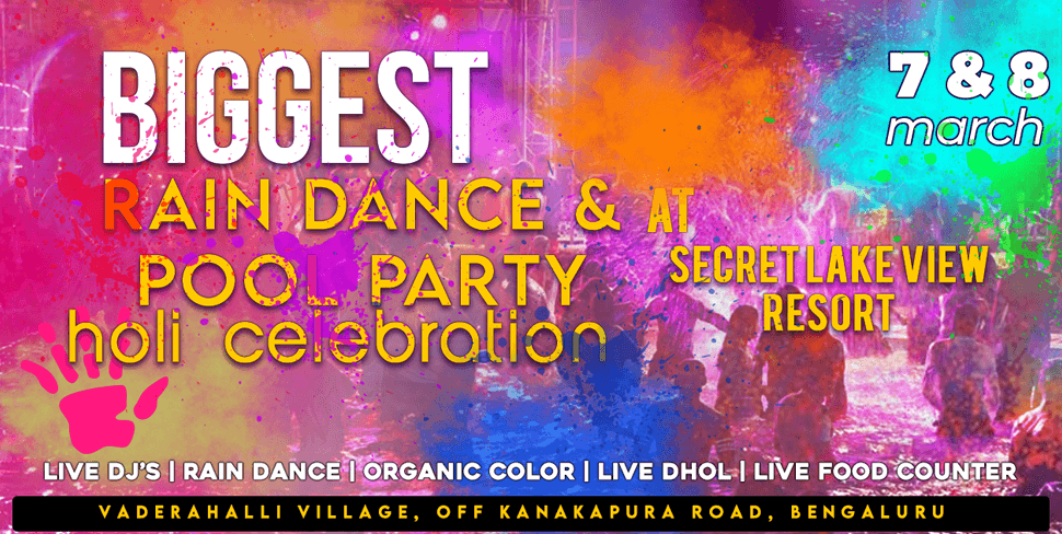 Biggest Rain Dance & Pool Party Holi