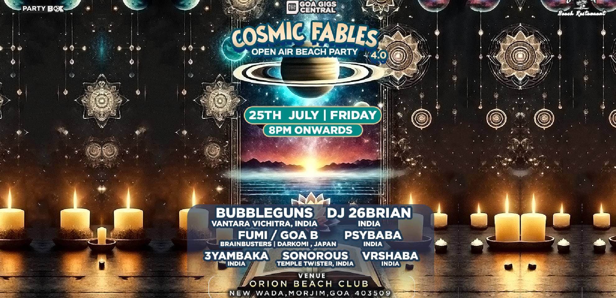 Cosmic Fables | Open Air Beach Party
