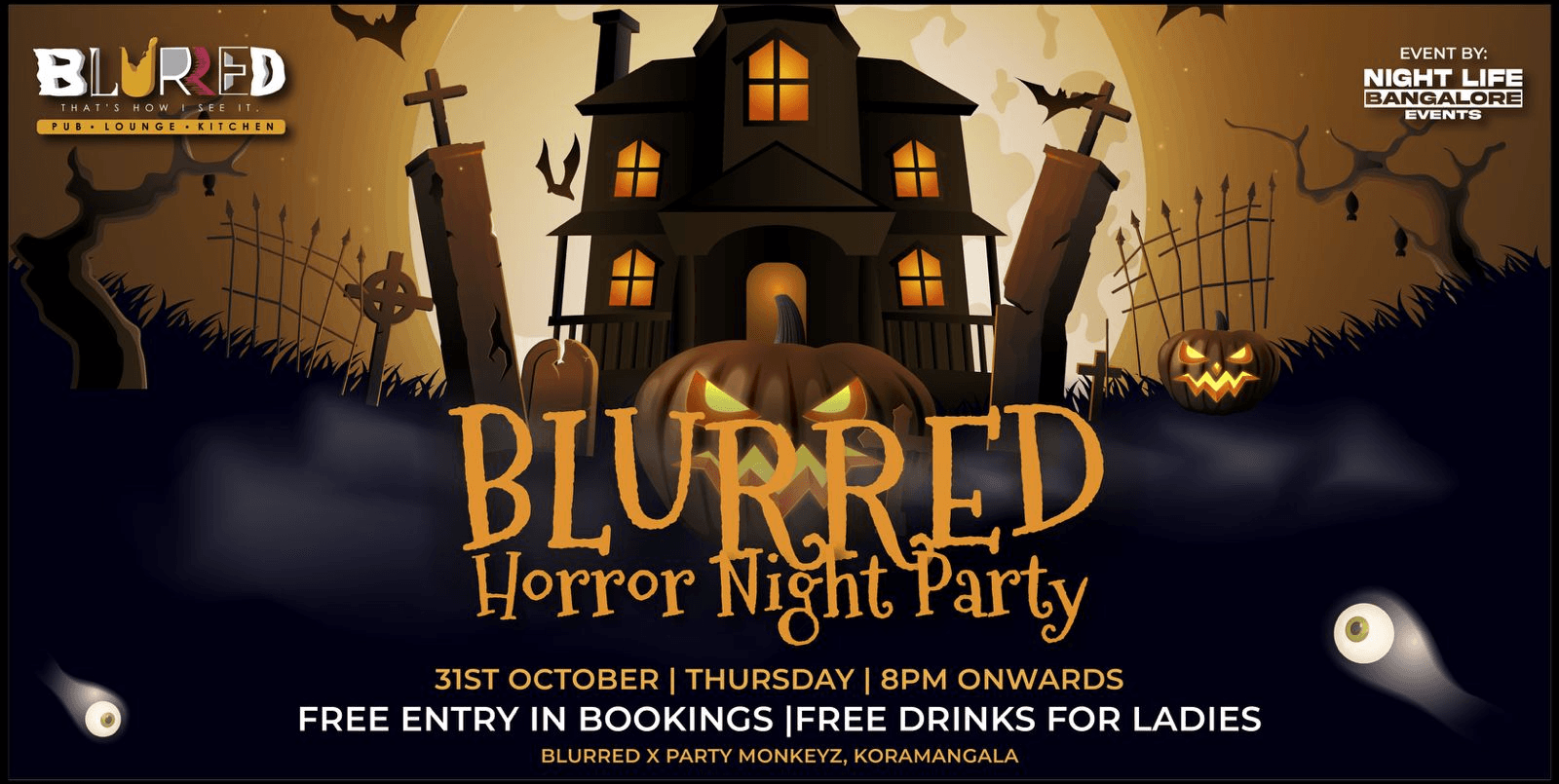 Halloween Party | Blurred Koramangala