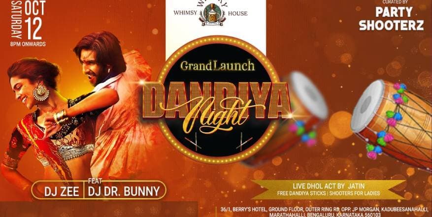 Grand Launch And Dandiya Celebration | Whimsy Whisky House
