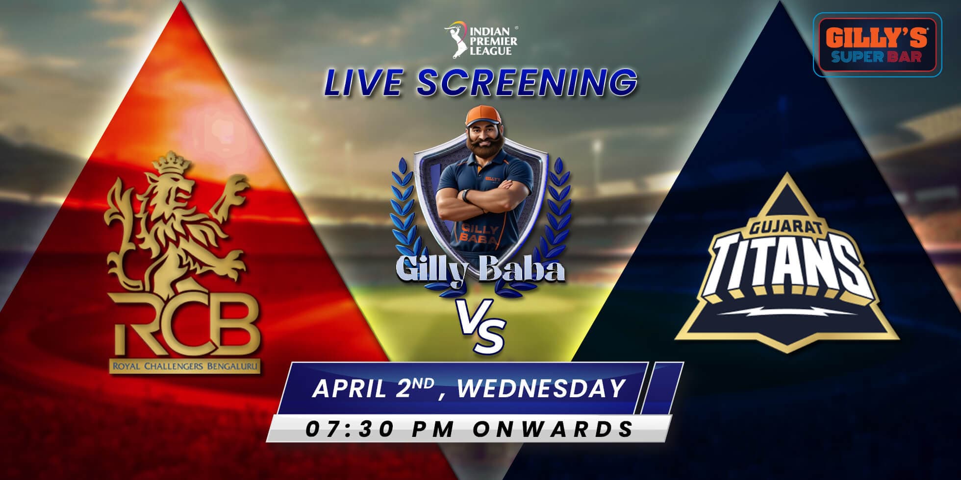 RCB Vs GT | IPL Live Screening 