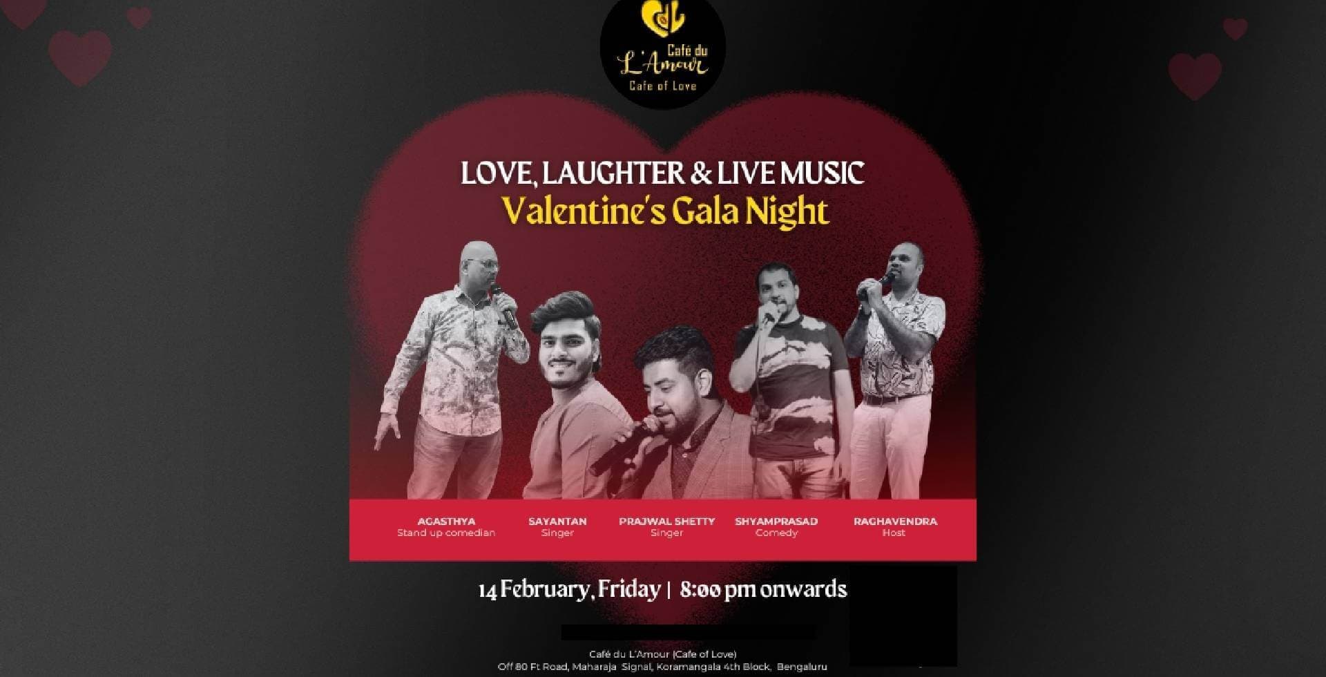 Love Laughter And Live Music | Valentines Gala Night