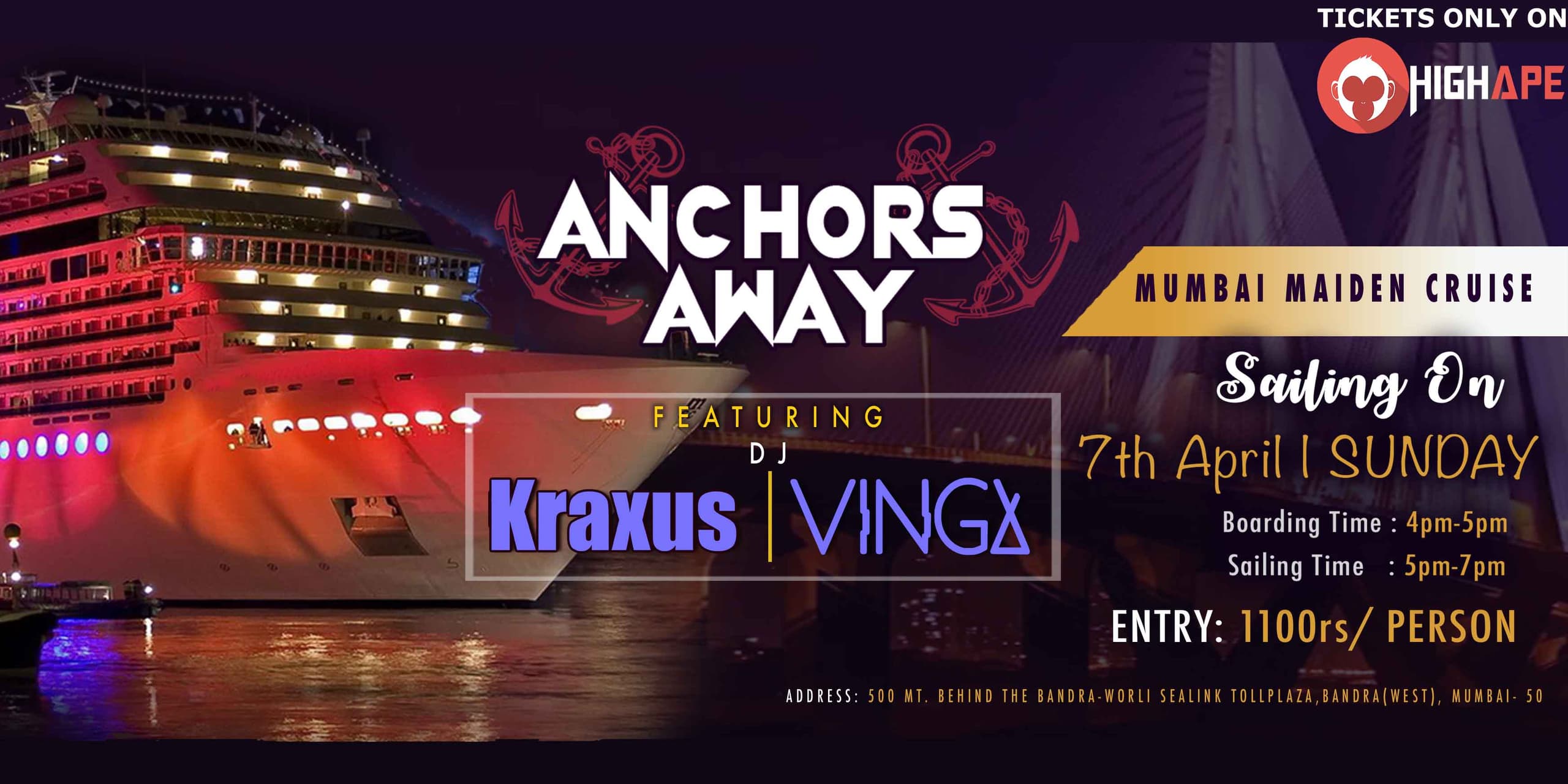 Anchors Away Cruise Party Happening At Mumbai Maiden