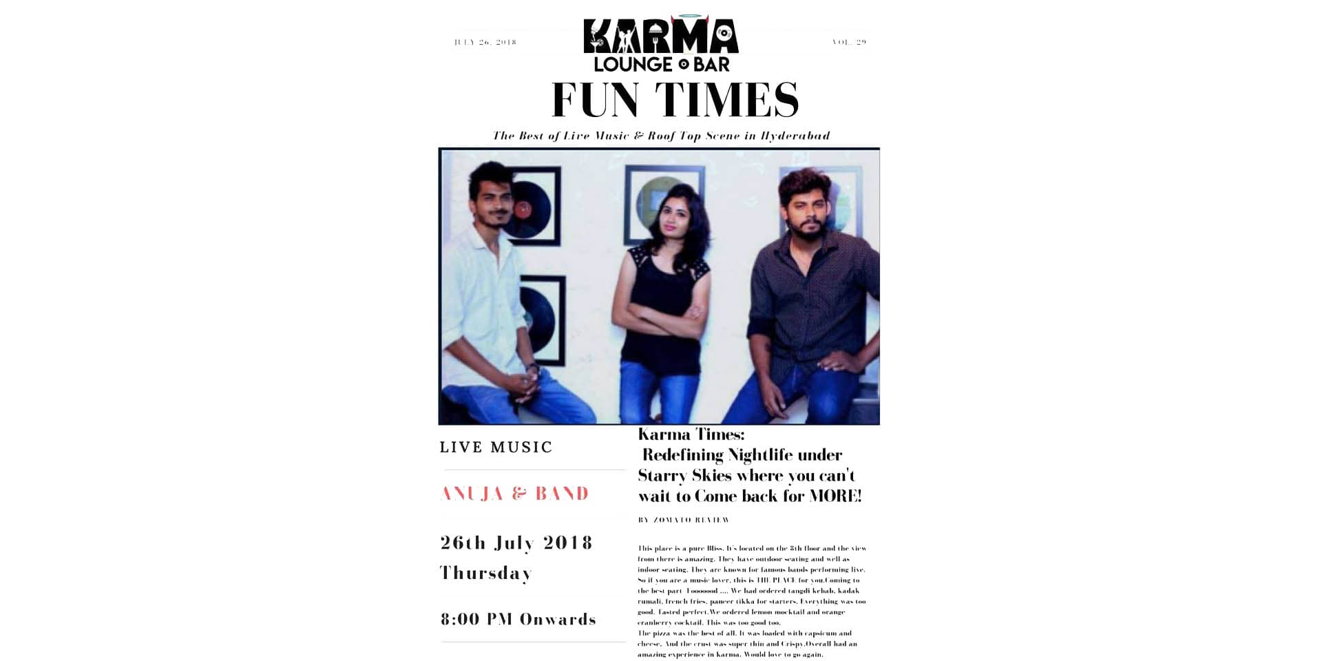 Anuja And Band Live At Karma