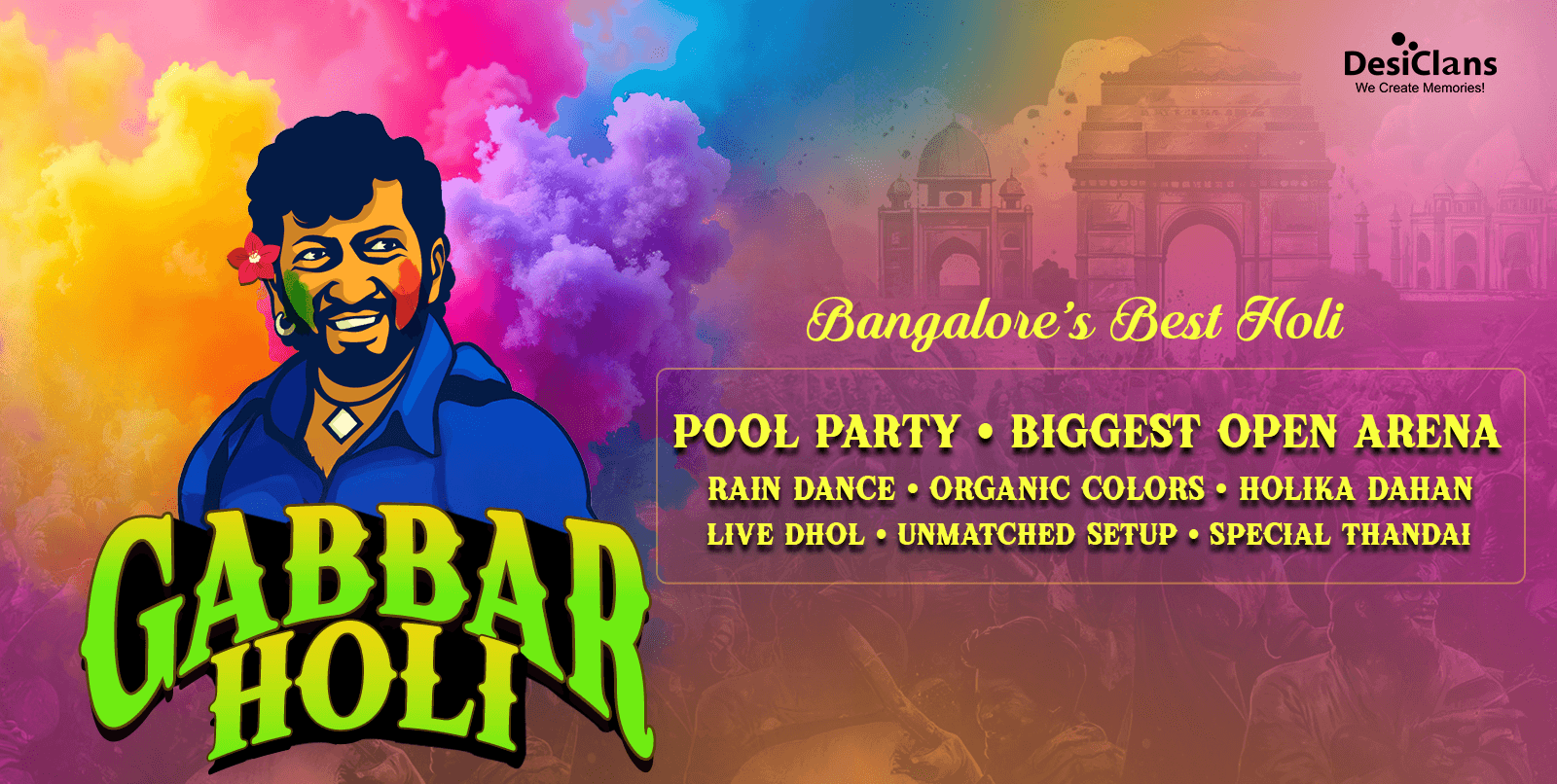 Gabbar Holi - Bangalore Best Holi Festival