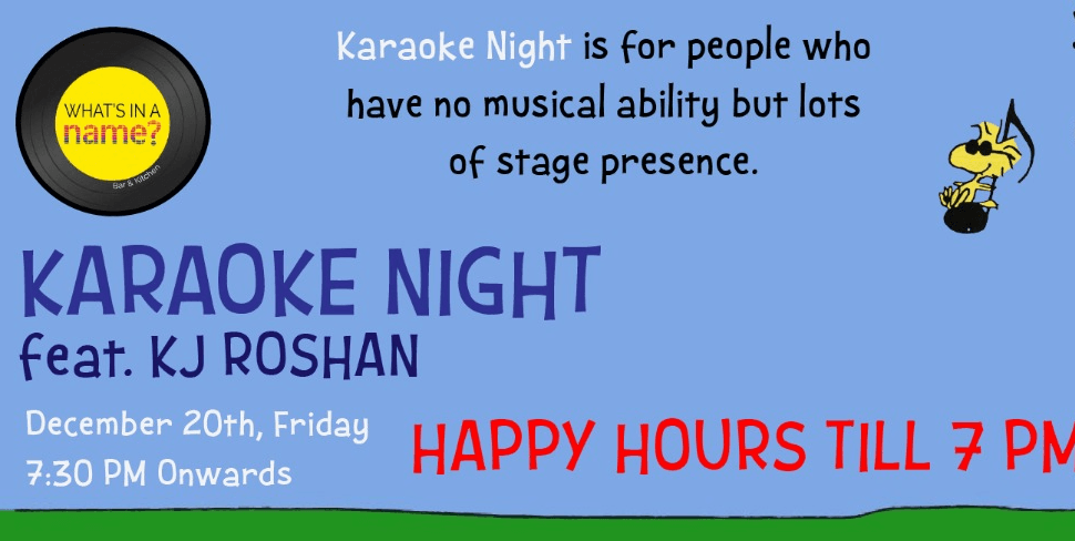 Karaoke Sundays With KJ Roshan Jose