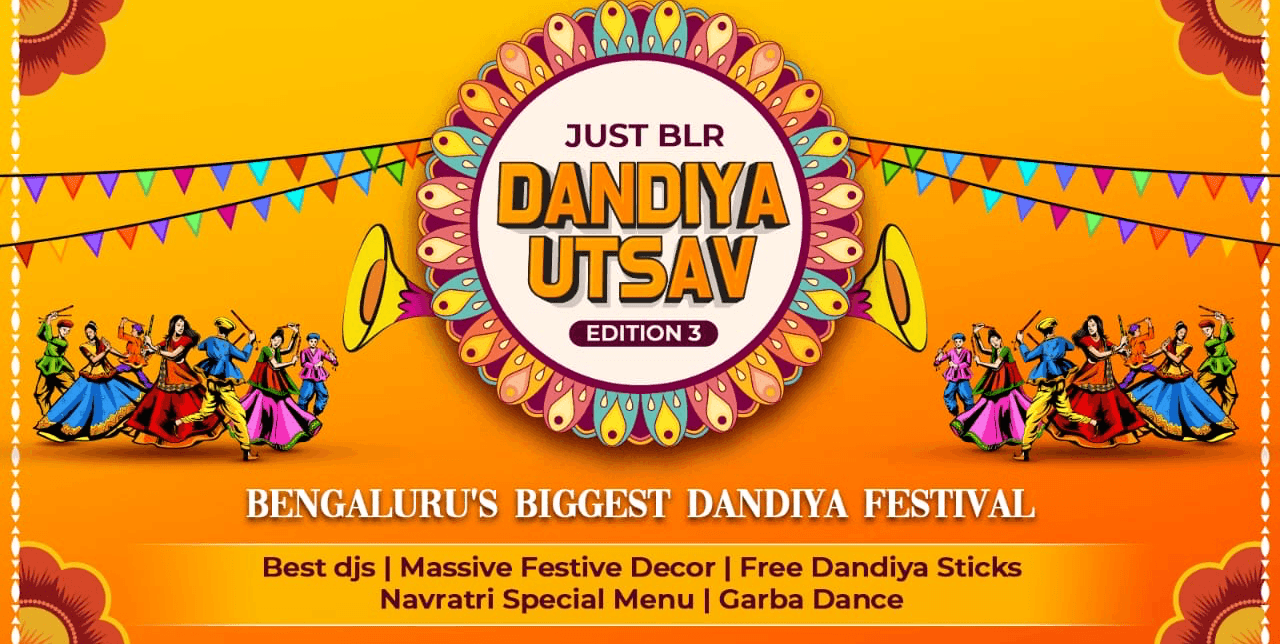 Biggest Dandiya Celebration 2025 At Just Blr Arena 3rd Floor
