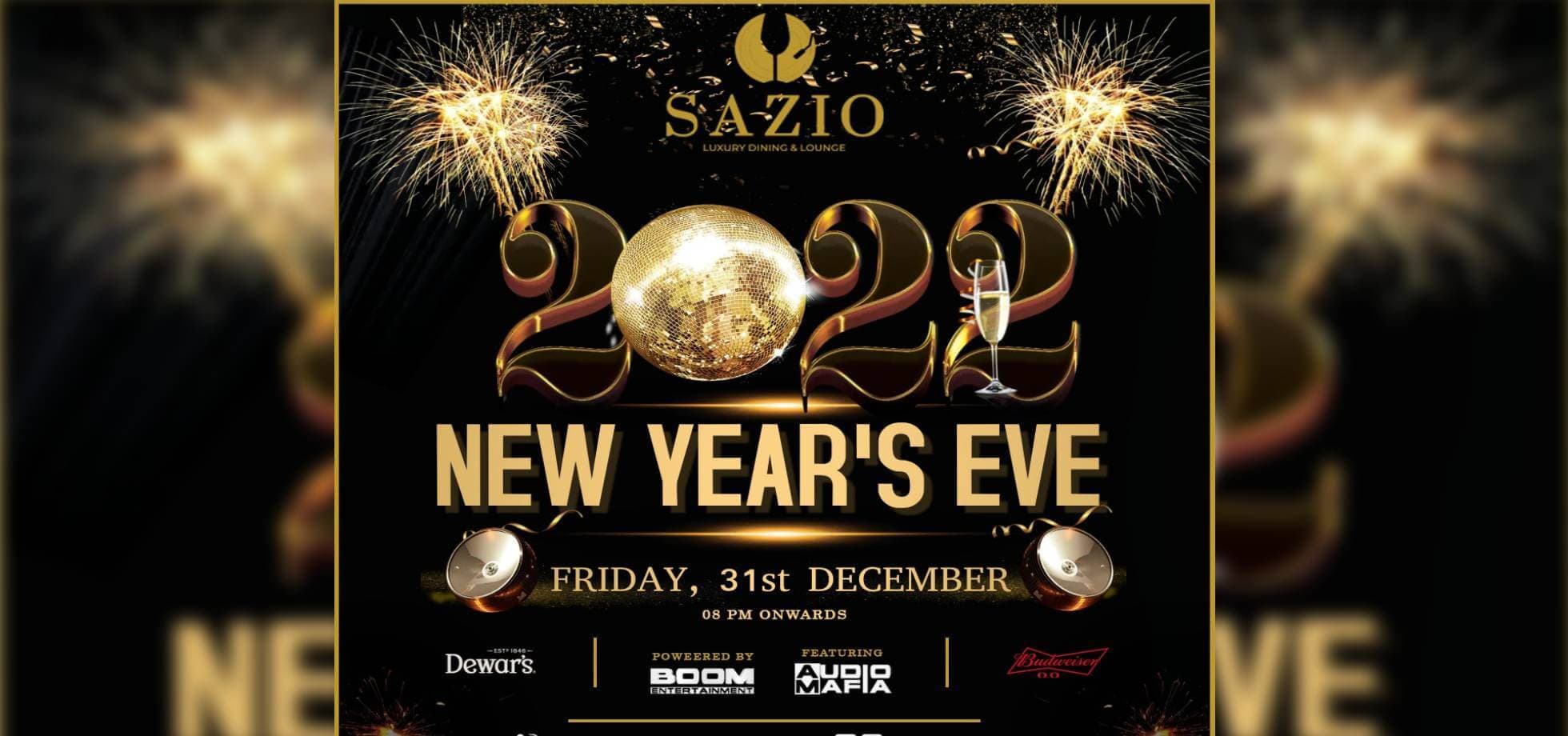 NYE 2022 Celebrations At Sazio Lounge
