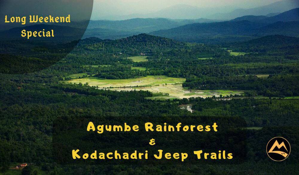 Kodachadri Jeep Trails, Agumbe Rain Forest, Malpe Beach | Long weekend special | Muddie Trails