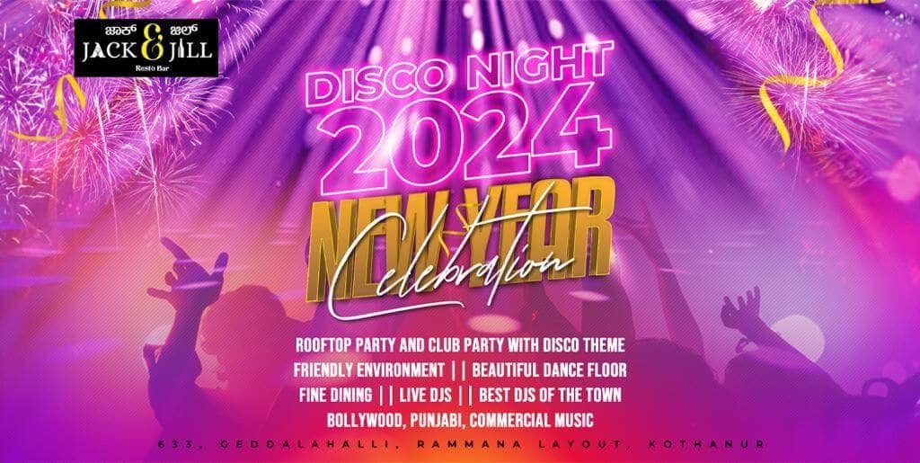 New Year Disco Night Party | NYE 2024