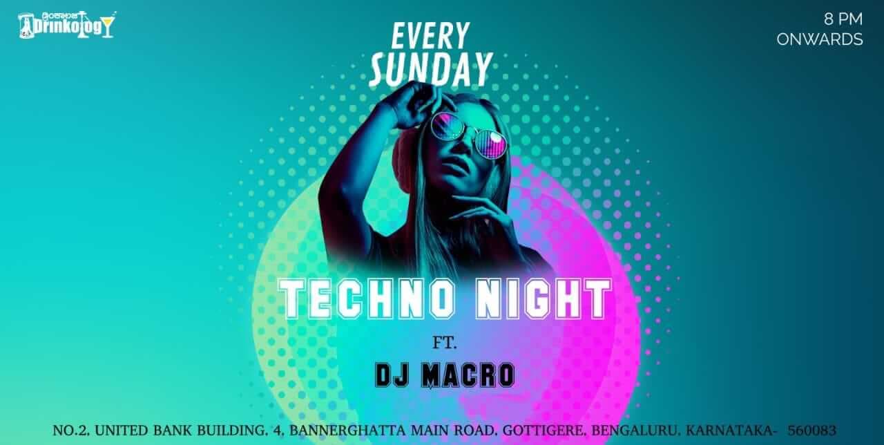 Sunday Techno Night | Drinkology Gastro Pub