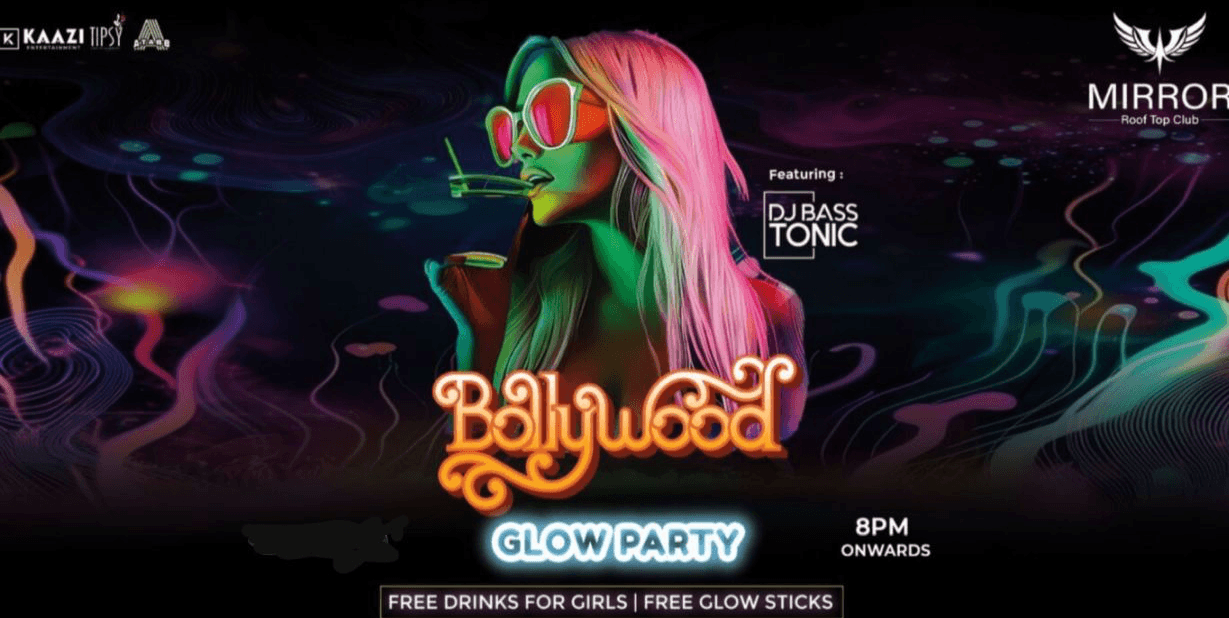 Saturday Bollywood Glow Party | Mirror Club Koramangala